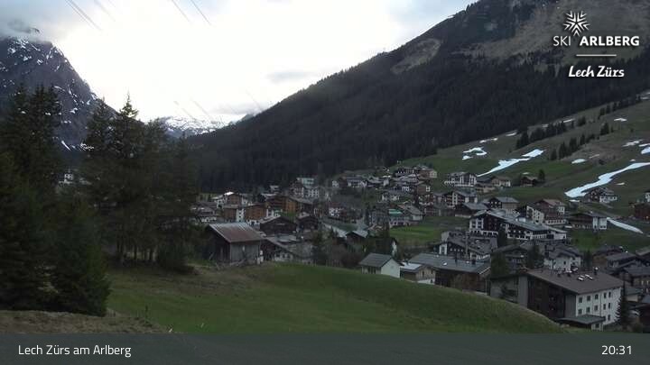 Archiv Foto Webcam Panoramablick: Oberlech