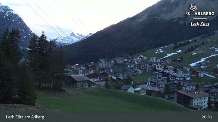 Archiv Foto Webcam Panoramablick: Oberlech