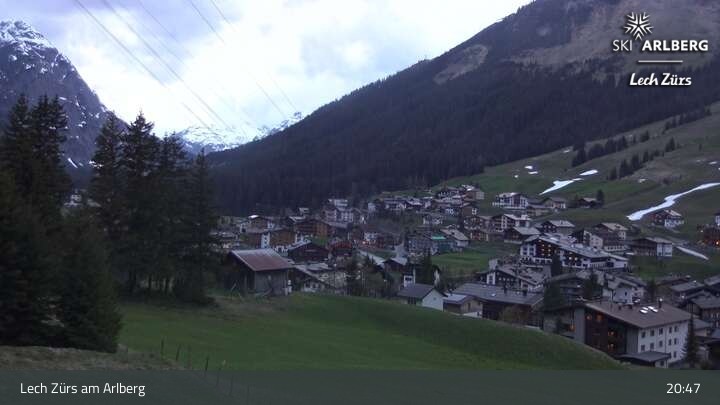 Archiv Foto Webcam Panoramablick: Oberlech