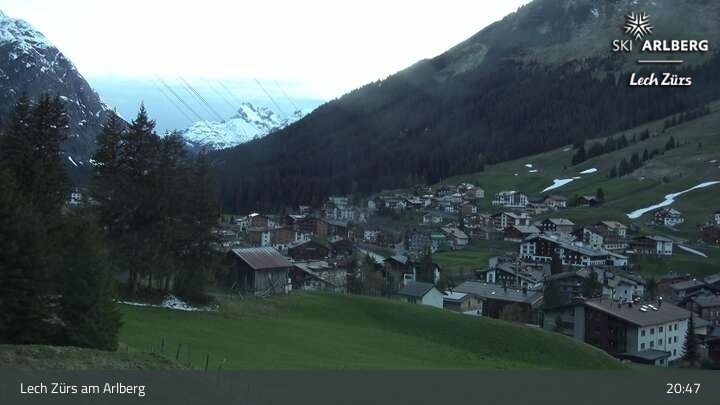 Archiv Foto Webcam Panoramablick: Oberlech