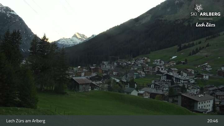Archiv Foto Webcam Panoramablick: Oberlech