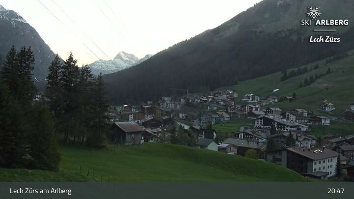 Archiv Foto Webcam Panoramablick: Oberlech