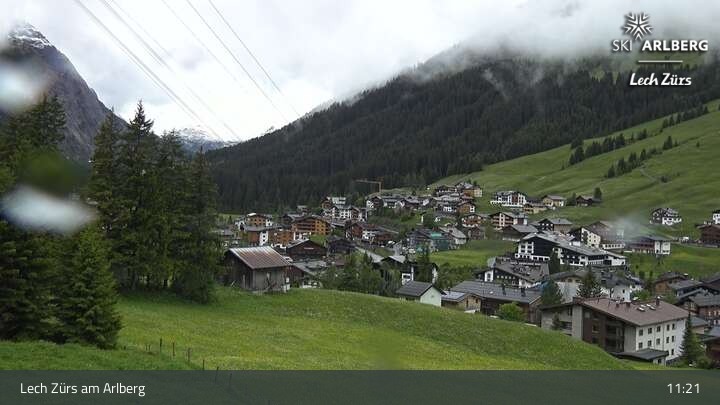 Archived image Webcam Panorama View: Oberlech