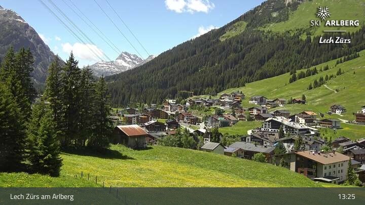 Archiv Foto Webcam Panoramablick: Oberlech