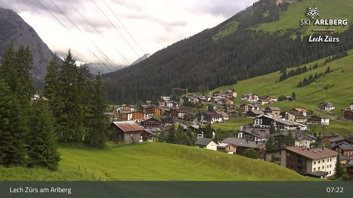 Archiv Foto Webcam Panoramablick: Oberlech