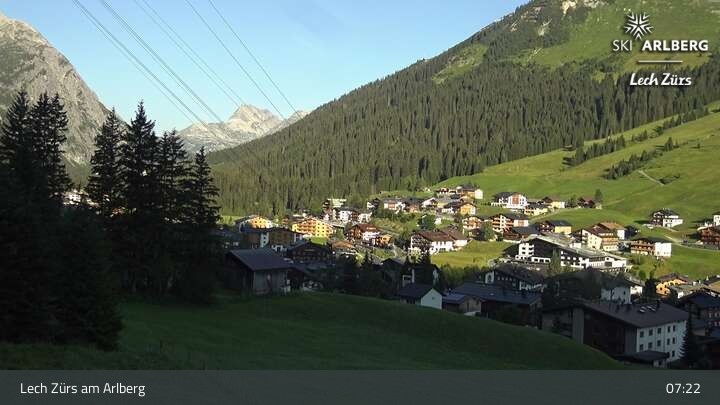 Archiv Foto Webcam Panoramablick: Oberlech
