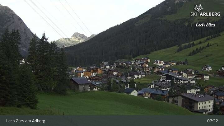 Archiv Foto Webcam Panoramablick: Oberlech