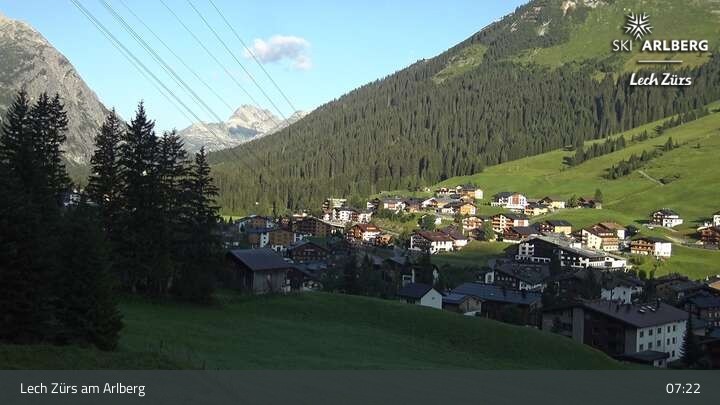 Archiv Foto Webcam Panoramablick: Oberlech