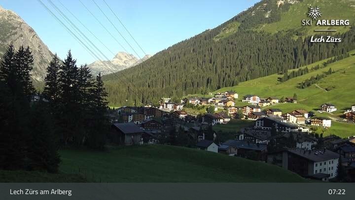 Archiv Foto Webcam Panoramablick: Oberlech
