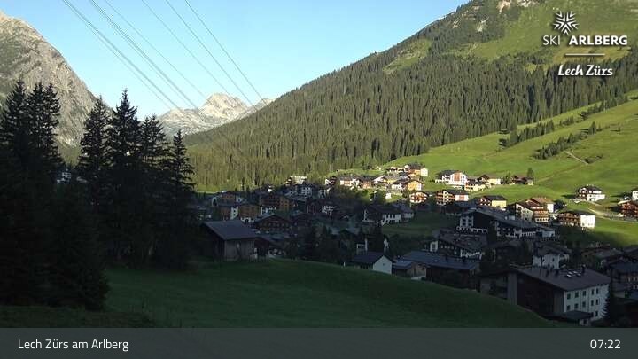 Archiv Foto Webcam Panoramablick: Oberlech