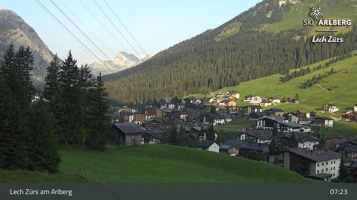 Archiv Foto Webcam Panoramablick: Oberlech