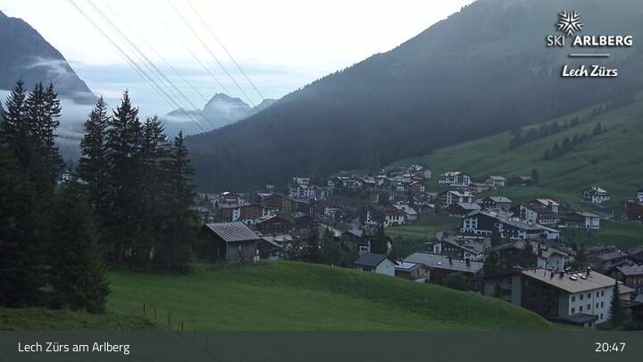 Archiv Foto Webcam Panoramablick: Oberlech