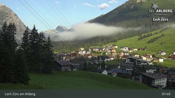 Archiv Foto Webcam Panoramablick: Oberlech
