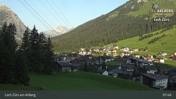 Archiv Foto Webcam Panoramablick: Oberlech