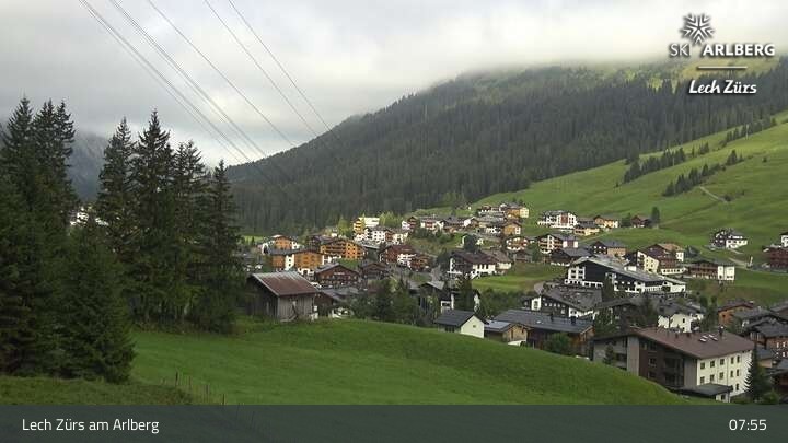 Archiv Foto Webcam Panoramablick: Oberlech