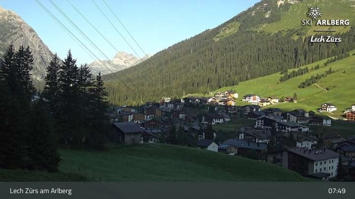 Archiv Foto Webcam Panoramablick: Oberlech