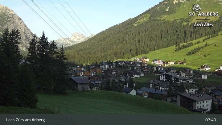 Archiv Foto Webcam Panoramablick: Oberlech