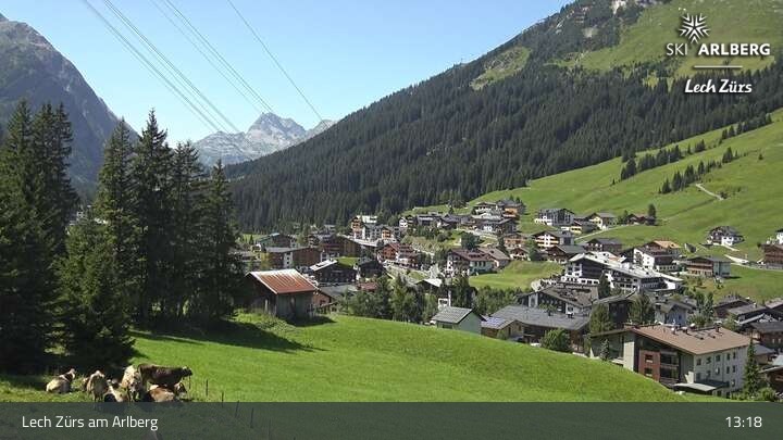 Archiv Foto Webcam Panoramablick: Oberlech