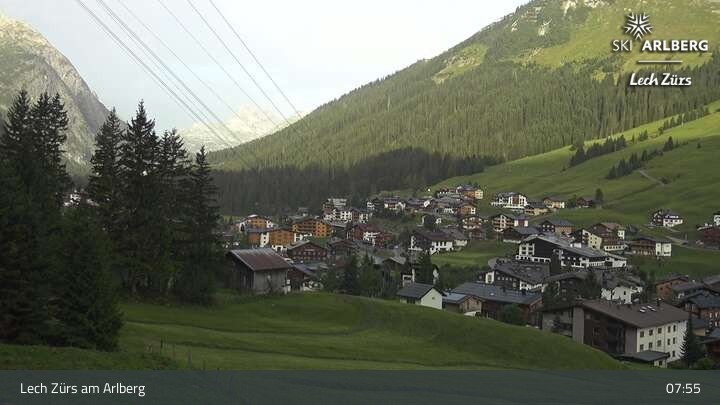 Archiv Foto Webcam Panoramablick: Oberlech