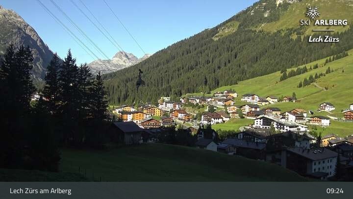 Archived image Webcam Panorama View: Oberlech