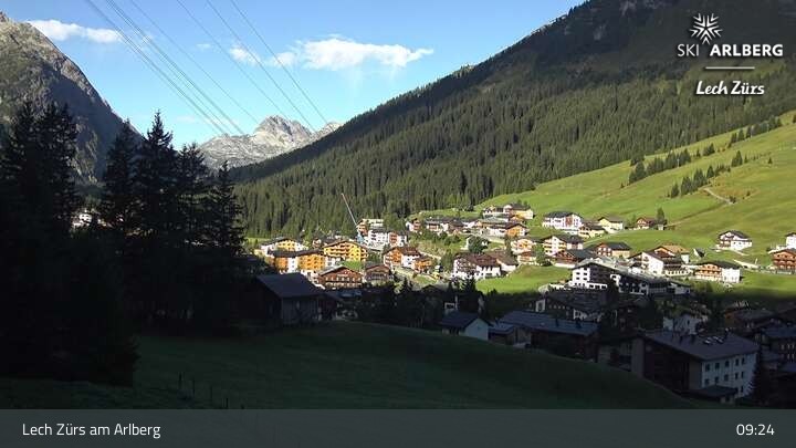 Archiv Foto Webcam Panoramablick: Oberlech