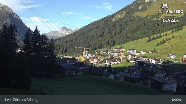 Archiv Foto Webcam Panoramablick: Oberlech