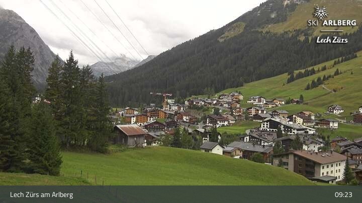 Archiv Foto Webcam Panoramablick: Oberlech