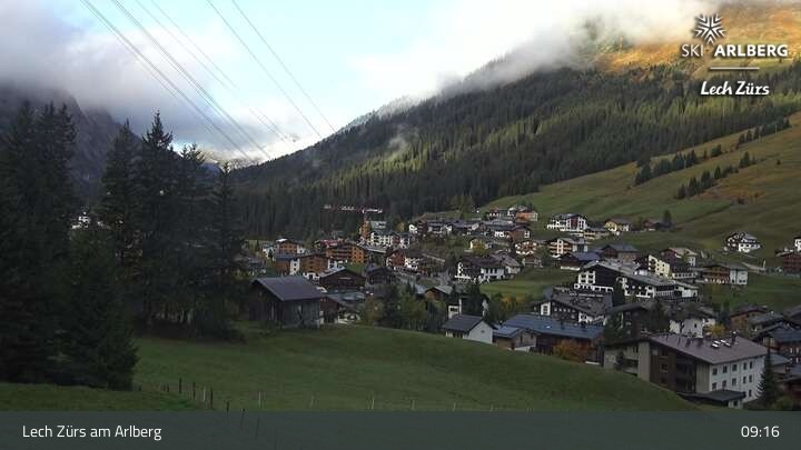 Archiv Foto Webcam Panoramablick: Oberlech
