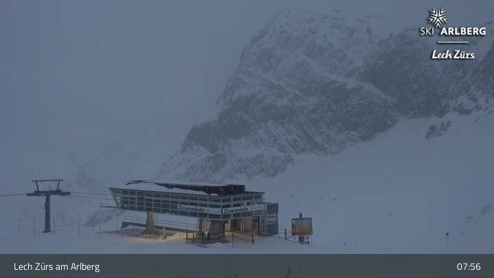 Archived image Webcam Zürs: Mountain Restaurant Seekopf