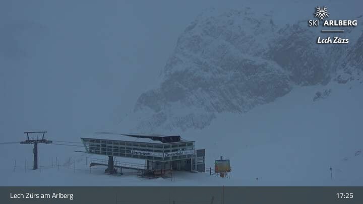 Archived image Webcam Zürs: Mountain Restaurant Seekopf