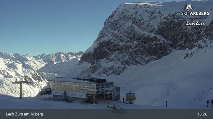 Archiv Foto Webcam Lech Zürs: Bergrestaurant Seekopf