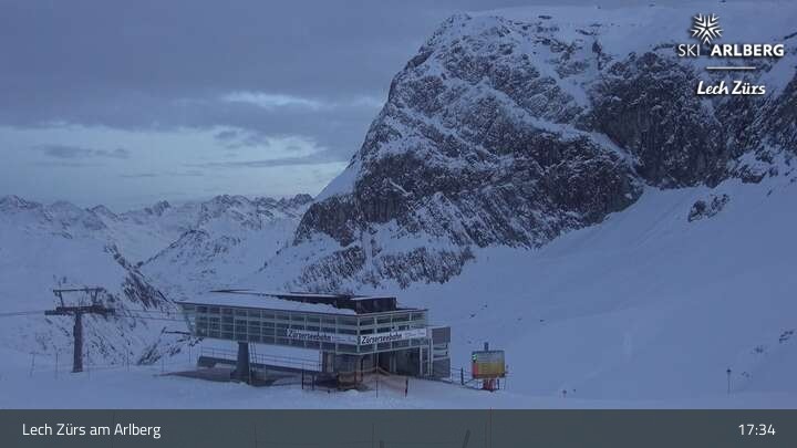 Archiv Foto Webcam Lech Zürs: Bergrestaurant Seekopf
