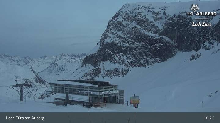 Archiv Foto Webcam Lech Zürs: Bergrestaurant Seekopf