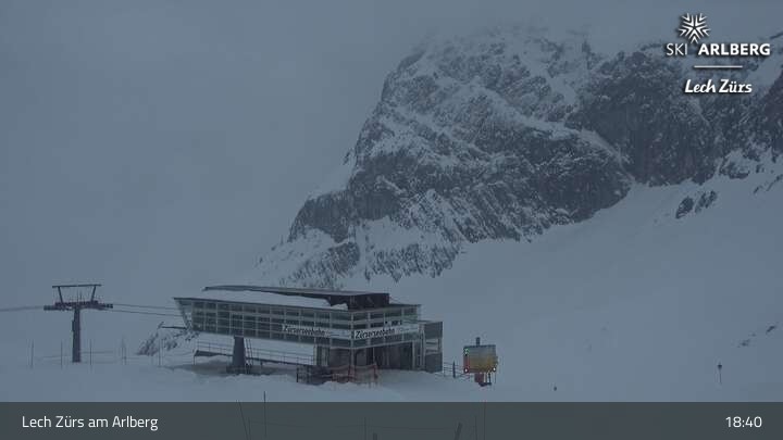 Archiv Foto Webcam Lech Zürs: Bergrestaurant Seekopf
