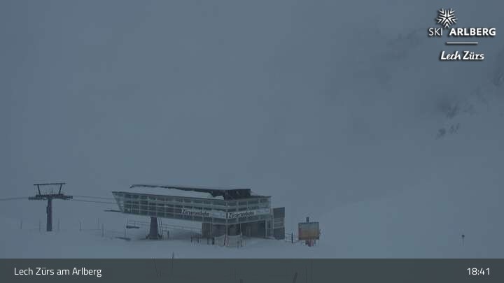 Archiv Foto Webcam Lech Zürs: Bergrestaurant Seekopf
