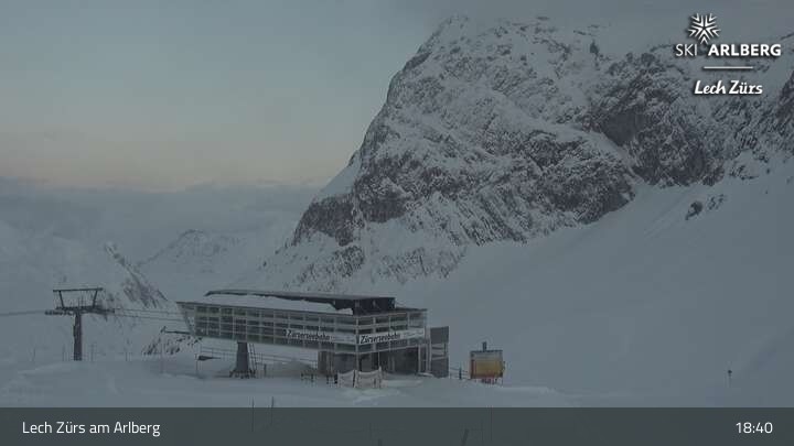 Archiv Foto Webcam Lech Zürs: Bergrestaurant Seekopf
