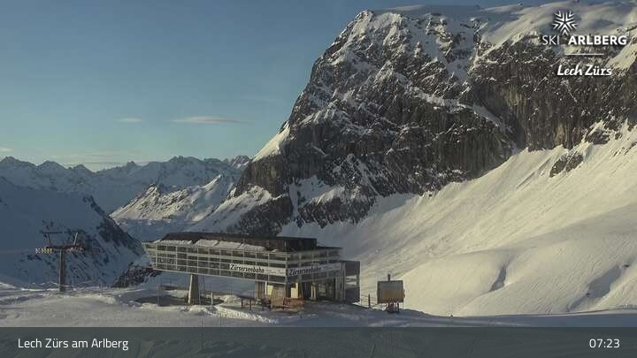 Archiv Foto Webcam Lech Zürs: Bergrestaurant Seekopf