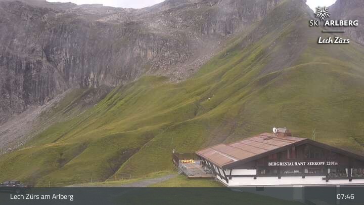 Archiv Foto Webcam Lech Zürs: Bergrestaurant Seekopf