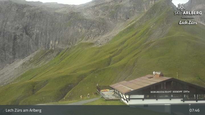 Archiv Foto Webcam Lech Zürs: Bergrestaurant Seekopf