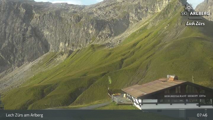 Archiv Foto Webcam Lech Zürs: Bergrestaurant Seekopf