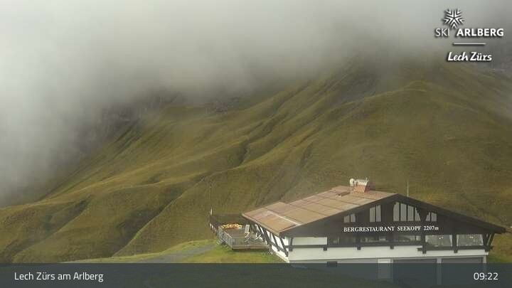 Archived image Webcam Zürs: Mountain Restaurant Seekopf