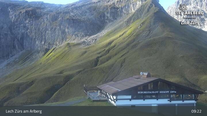 Archived image Webcam Zürs: Mountain Restaurant Seekopf
