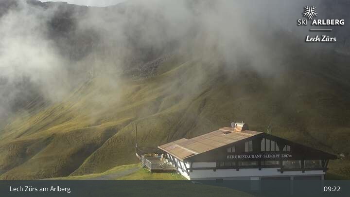 Archiv Foto Webcam Lech Zürs: Bergrestaurant Seekopf
