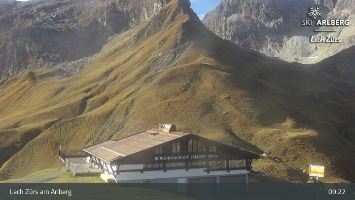 Archiv Foto Webcam Lech Zürs: Bergrestaurant Seekopf