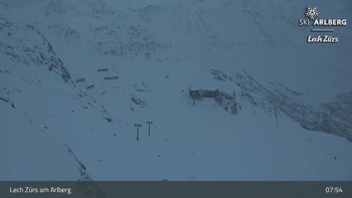 Archiv Foto Webcam Lech Zürs: Trittkopf Bergstation