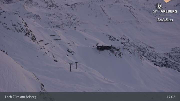 Archiv Foto Webcam Lech Zürs: Trittkopf Bergstation