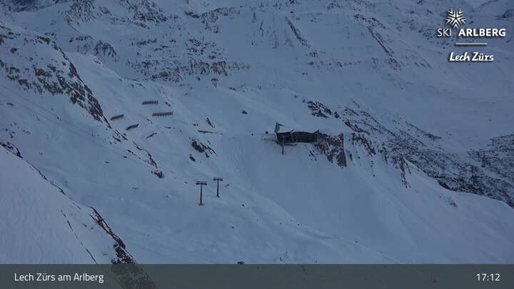 Archiv Foto Webcam Lech Zürs: Trittkopf Bergstation