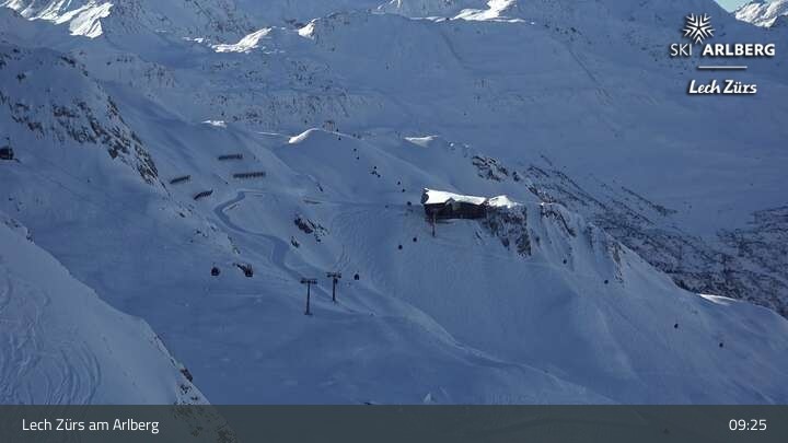 Archiv Foto Webcam Lech Zürs: Trittkopf Bergstation