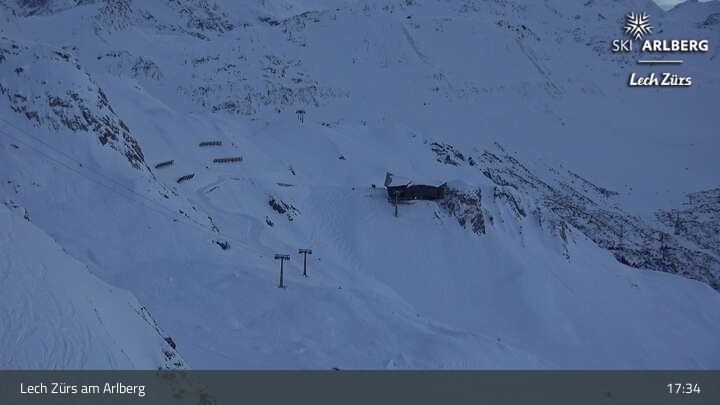 Archiv Foto Webcam Lech Zürs: Trittkopf Bergstation