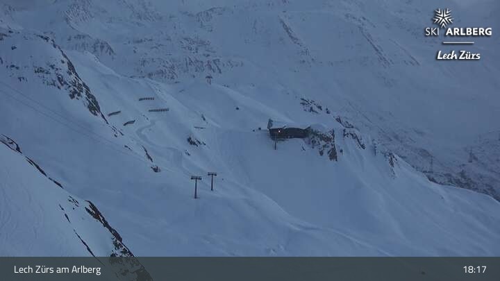 Archiv Foto Webcam Lech Zürs: Trittkopf Bergstation